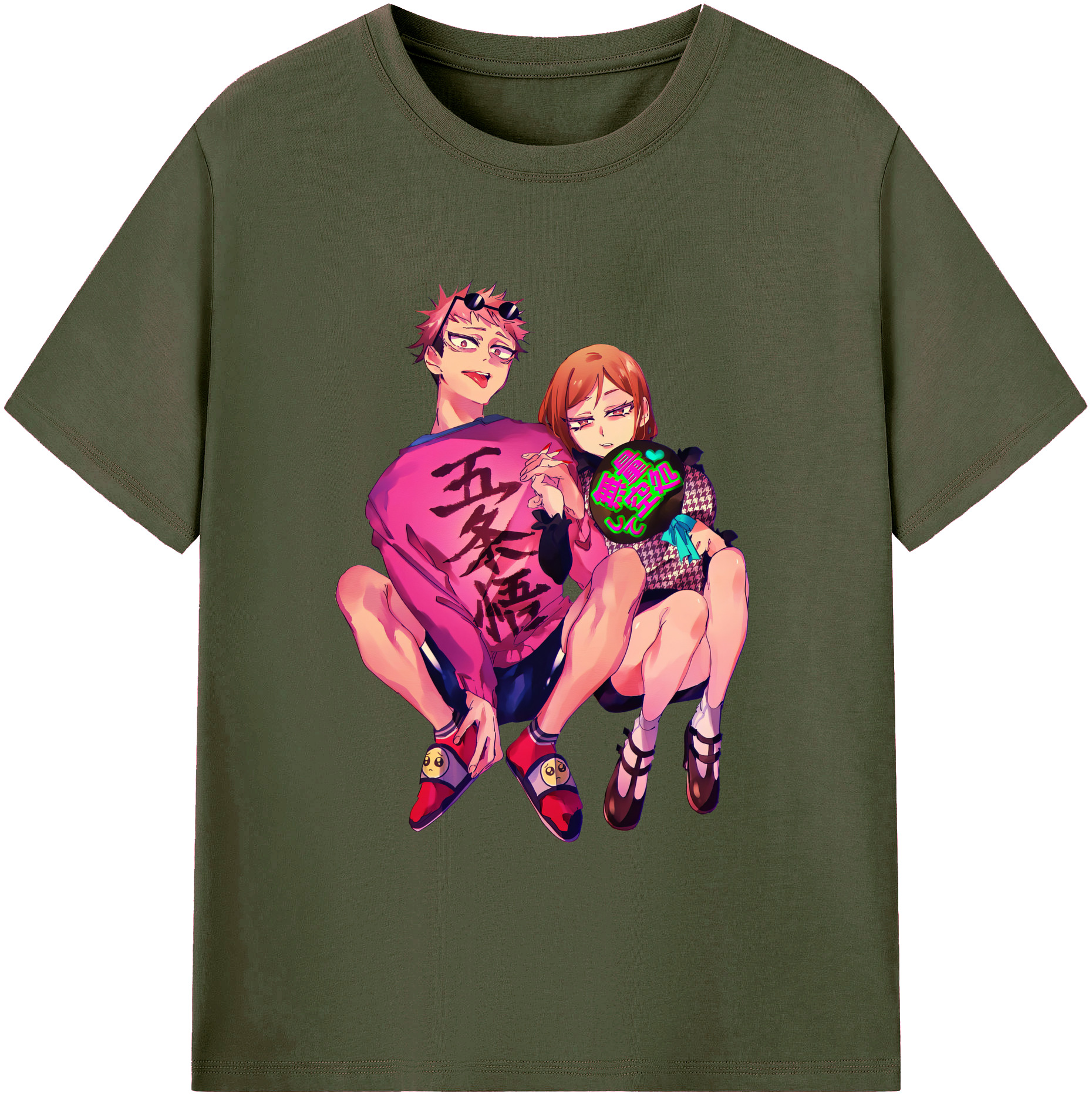（画像用） 呪術廻戦 Jujutsu Kaisen 綿100％ メンズ半袖Tシャツ｜肌触りやわらか＆通気性